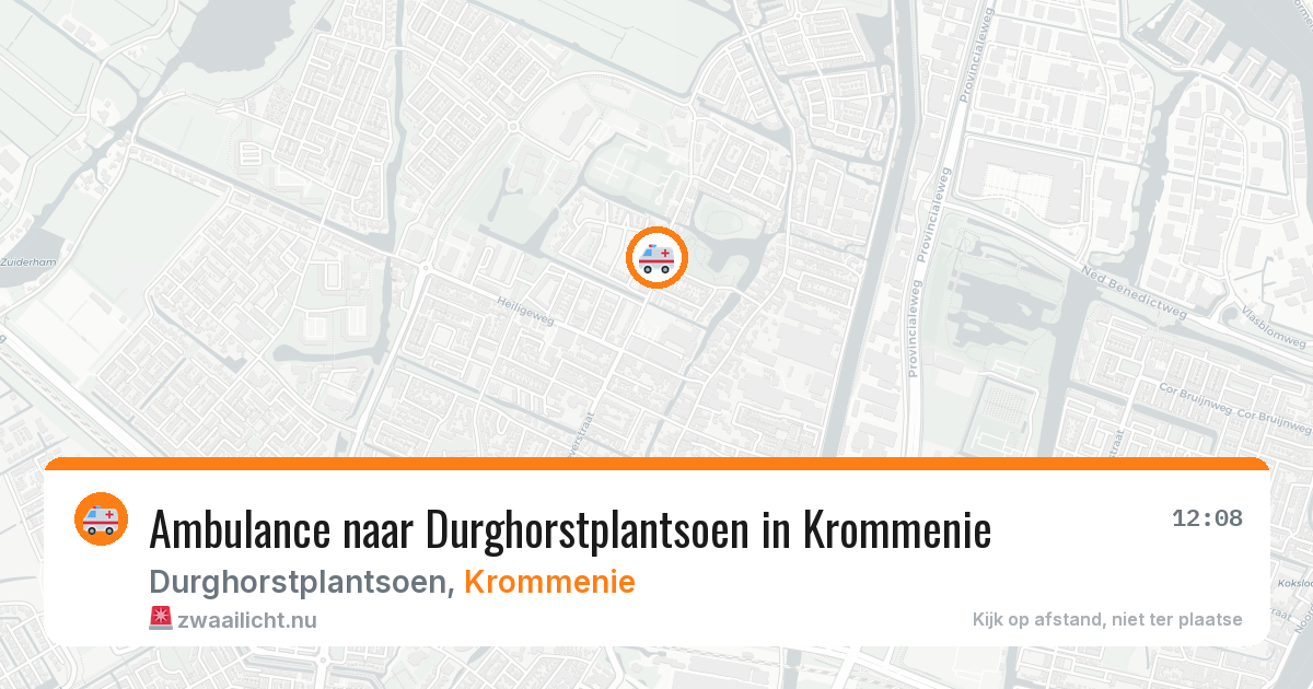 Ambulance naar Durghorstplantsoen in Krommenie — 18 jul 2026
