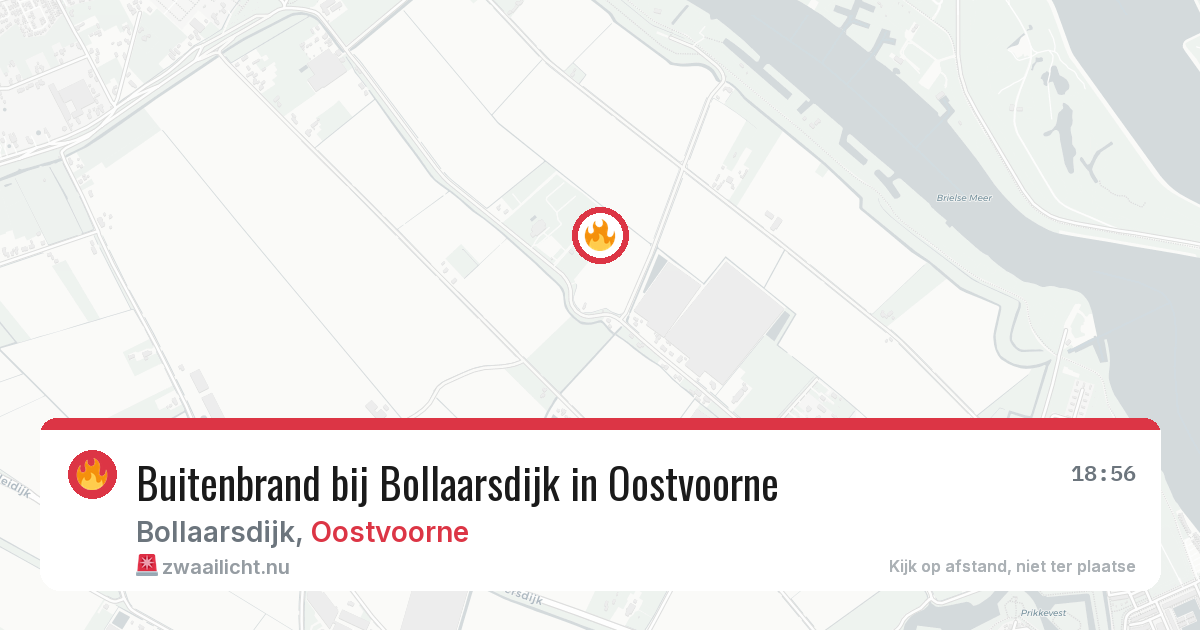 Buitenbrand bij Bollaarsdijk in Oostvoorne — 4 mei 2026