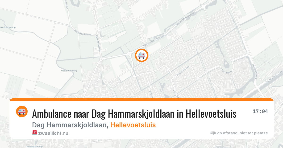 Ambulance naar Dag Hammarskjoldlaan in Hellevoetsluis — 6 jun 2026