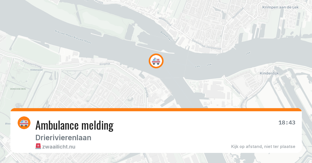 Ambulance melding — 26 mei 2026