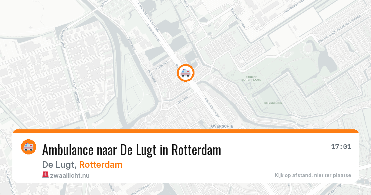 Ambulance naar De Lugt in Rotterdam — 24 mrt 2026