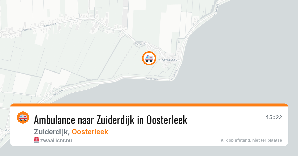 Ambulance naar Zuiderdijk in Oosterleek — 10 mei 2026