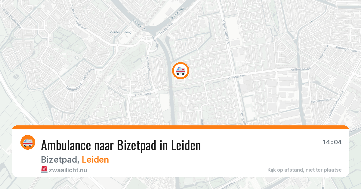 Ambulance naar Bizetpad in Leiden — 13 jul 2026