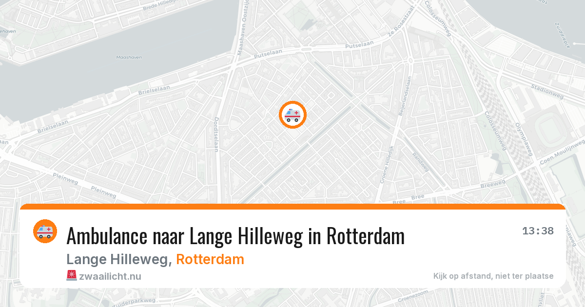Ambulance naar Lange Hilleweg in Rotterdam — 31 mei 2026