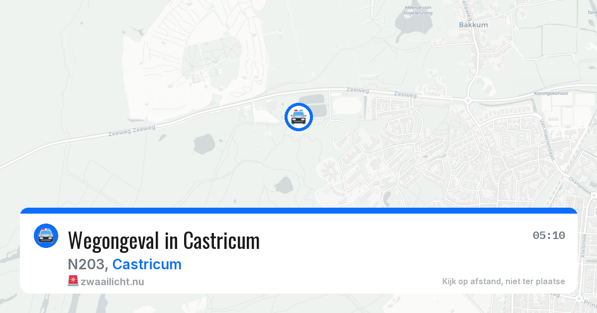 Wegongeval in Castricum — 18 jul 2026