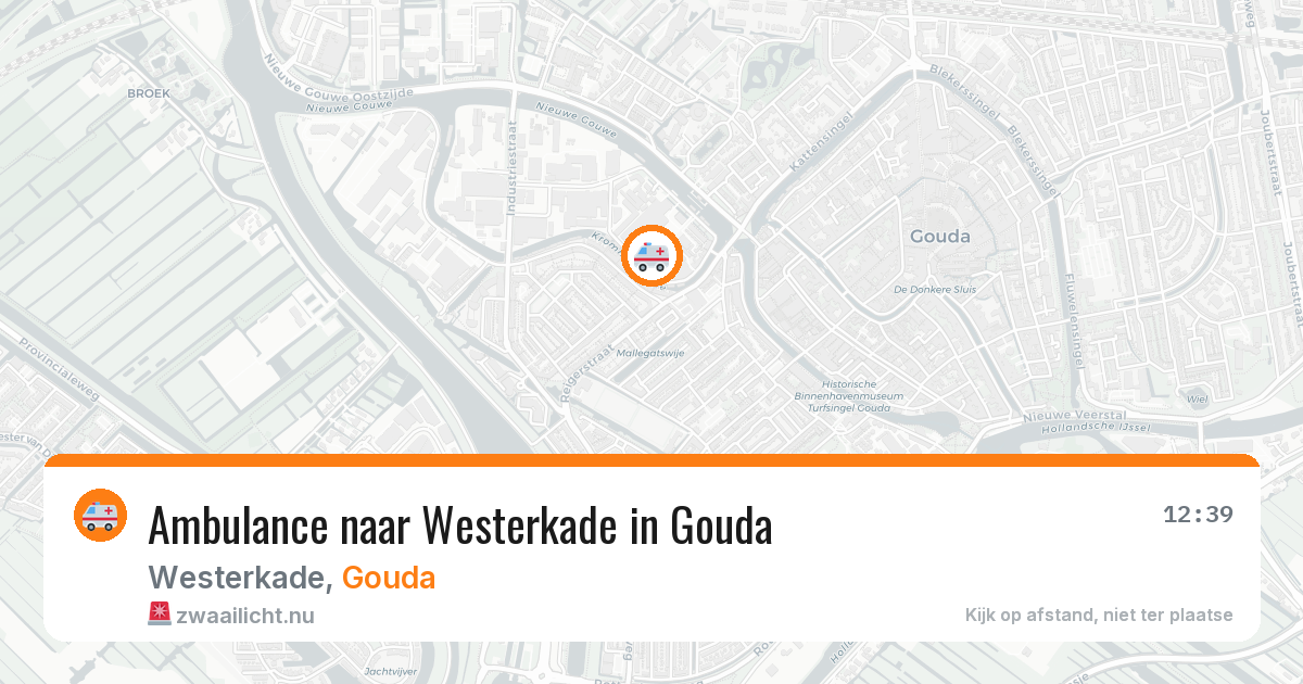 Ambulance naar Westerkade in Gouda — 18 mrt 2026