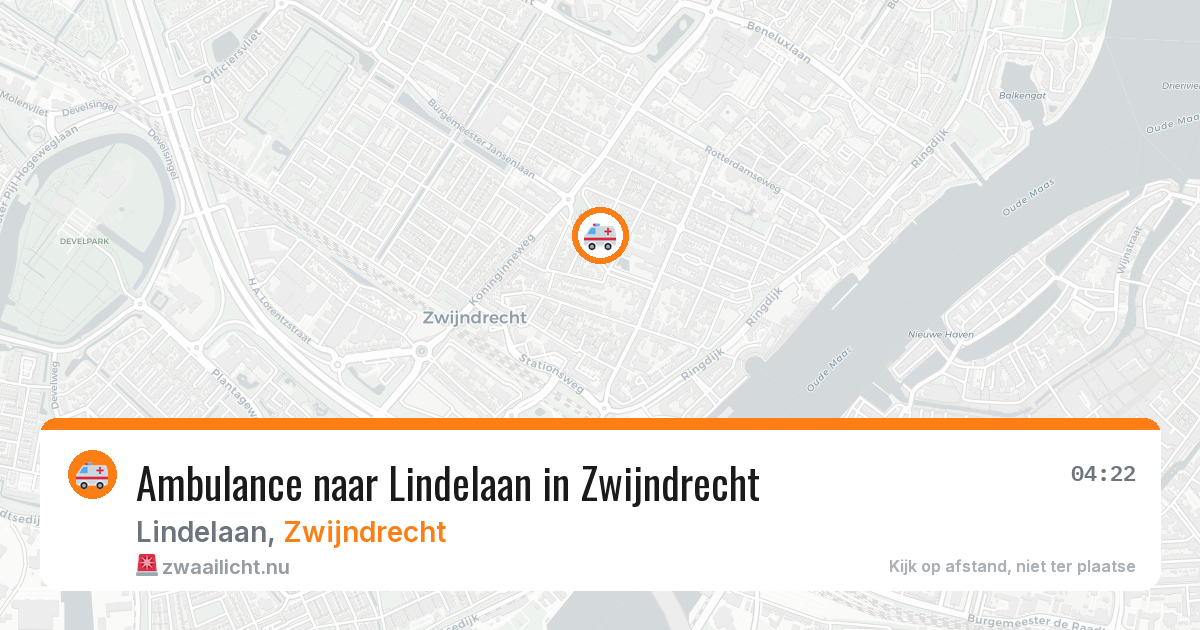 Ambulance naar Lindelaan in Zwijndrecht — 26 jul 2026
