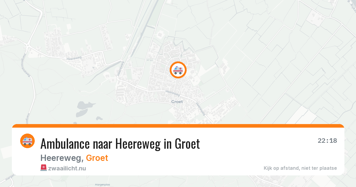 Ambulance naar Heereweg in Groet — 20 jul 2026