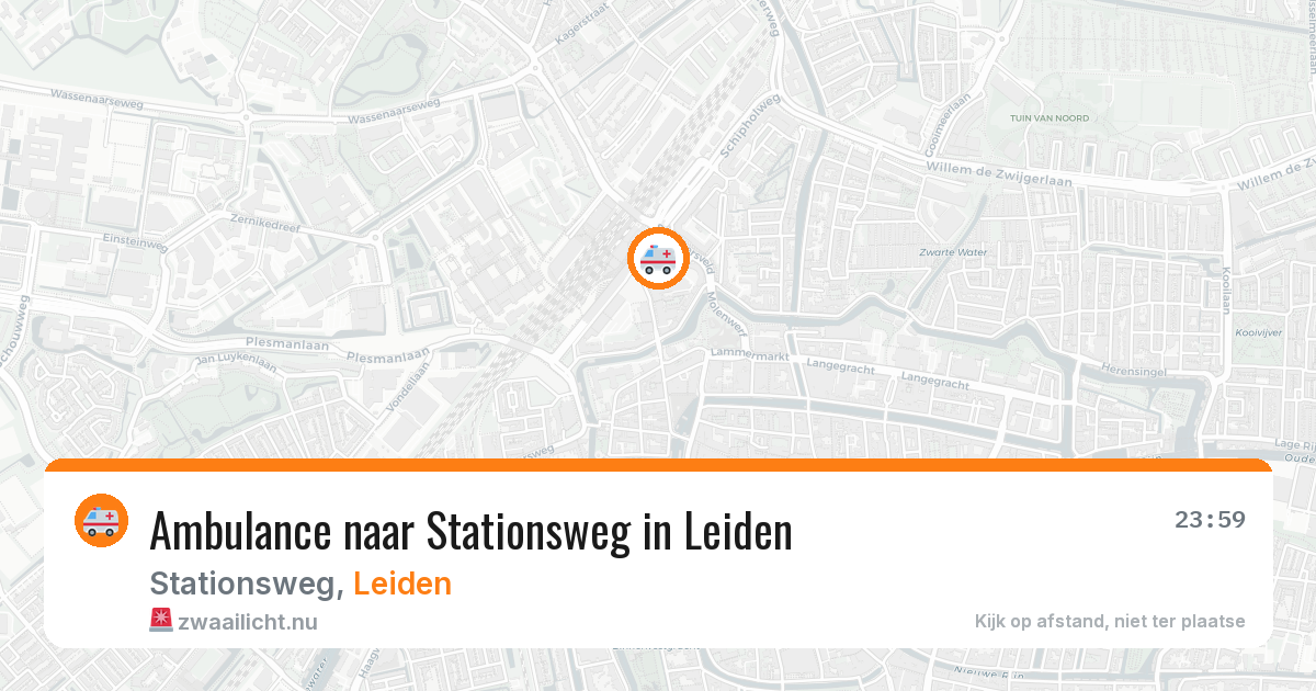Ambulance naar Stationsweg in Leiden — 20 jul 2026