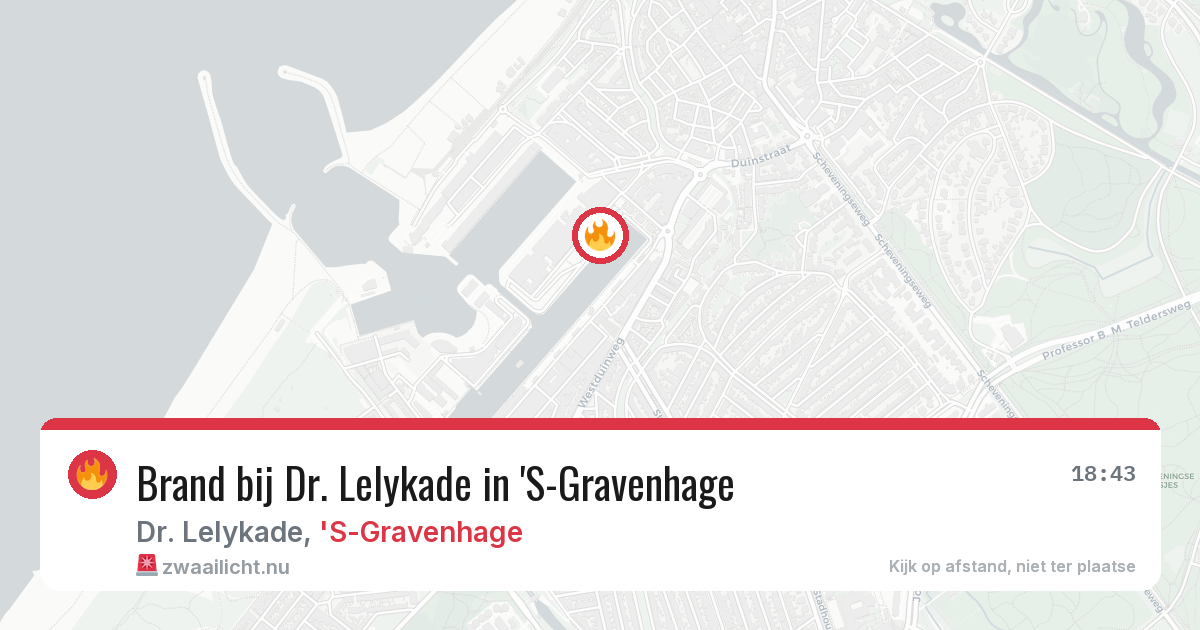 Brand bij Dr. Lelykade in 'S-Gravenhage — 10 jul 2026