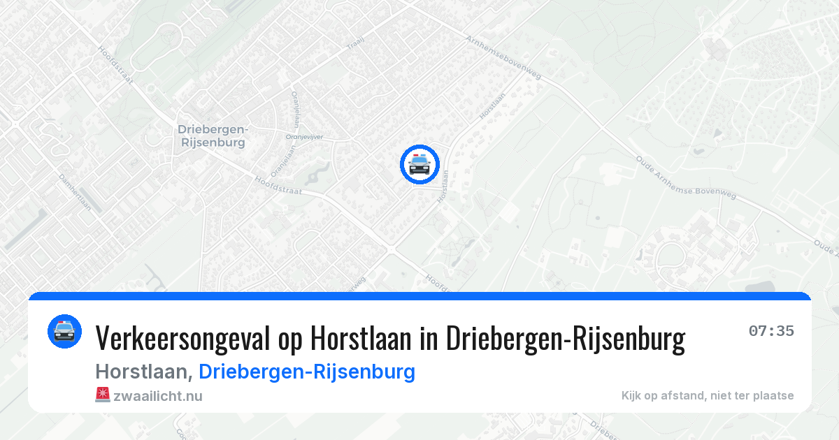 Verkeersongeval op Horstlaan in Driebergen-Rijsenburg — 6 mei 2026