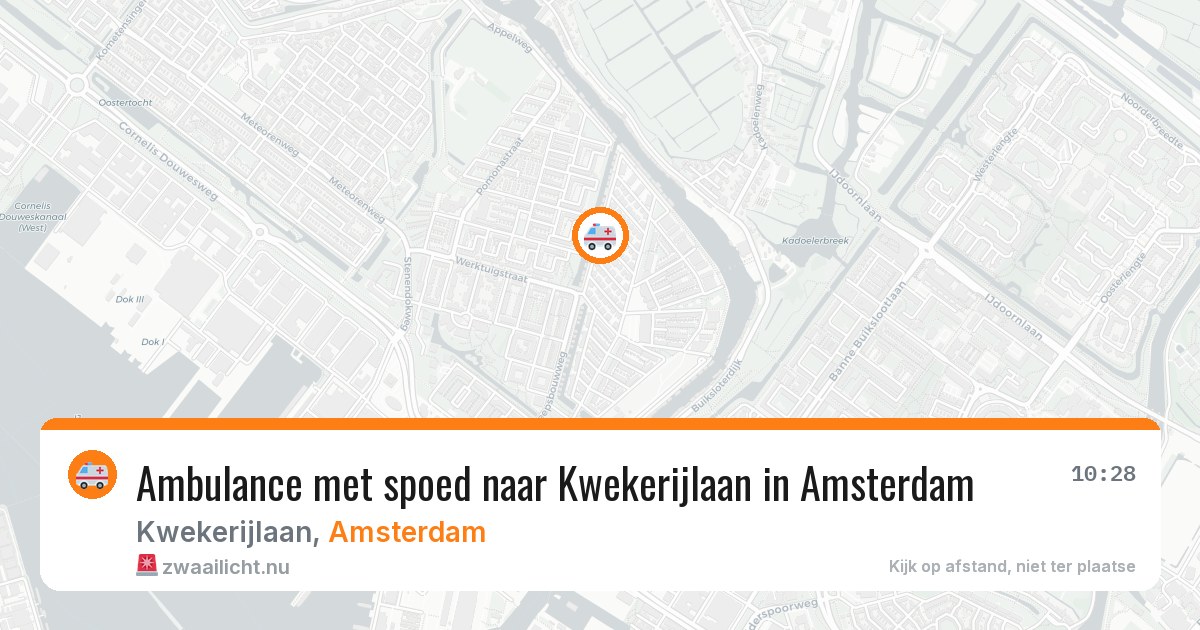 Ambulance met spoed naar Kwekerijlaan in Amsterdam — 2 jun 2026