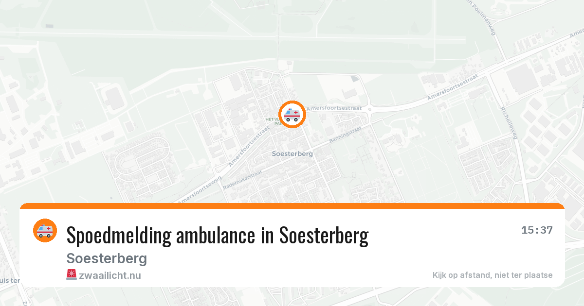 Spoedmelding ambulance in Soesterberg — 25 mrt 2026