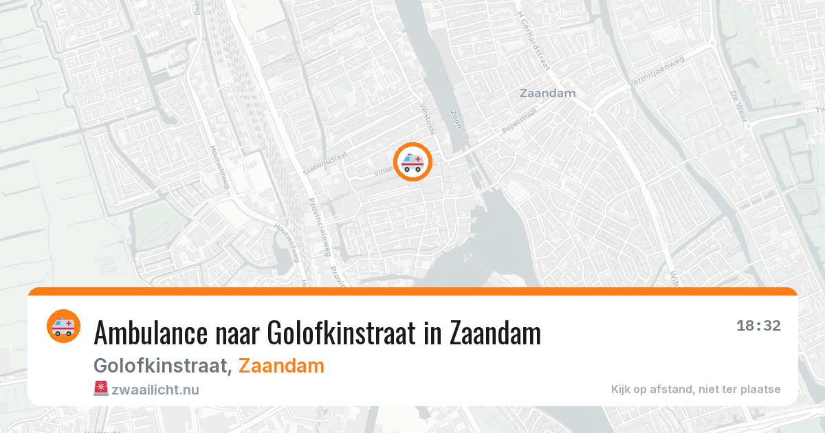 Ambulance naar Golofkinstraat in Zaandam — 23 mei 2026