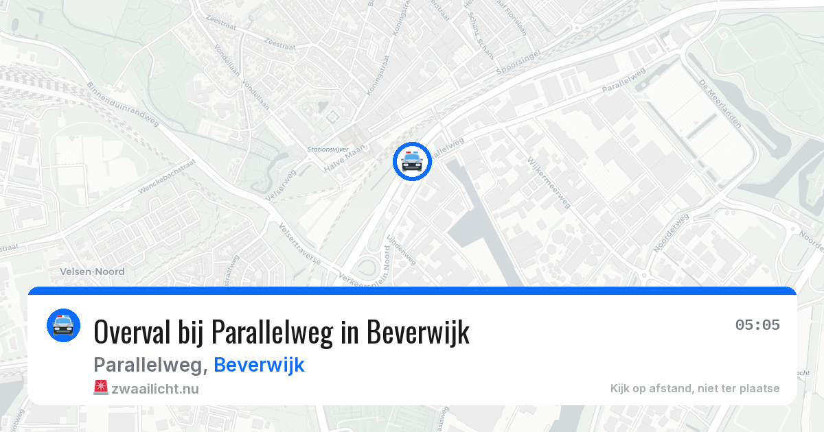 Overval bij Parallelweg in Beverwijk — 16 jul 2026