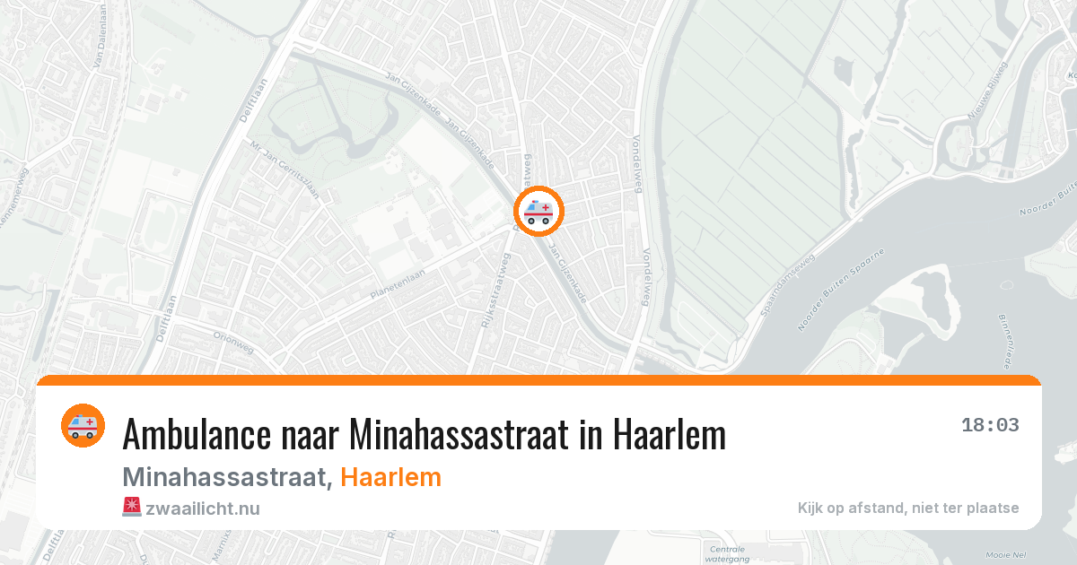Ambulance naar Minahassastraat in Haarlem — 4 jun 2026