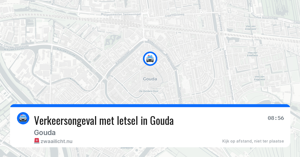 Verkeersongeval met letsel in Gouda — 18 mrt 2026