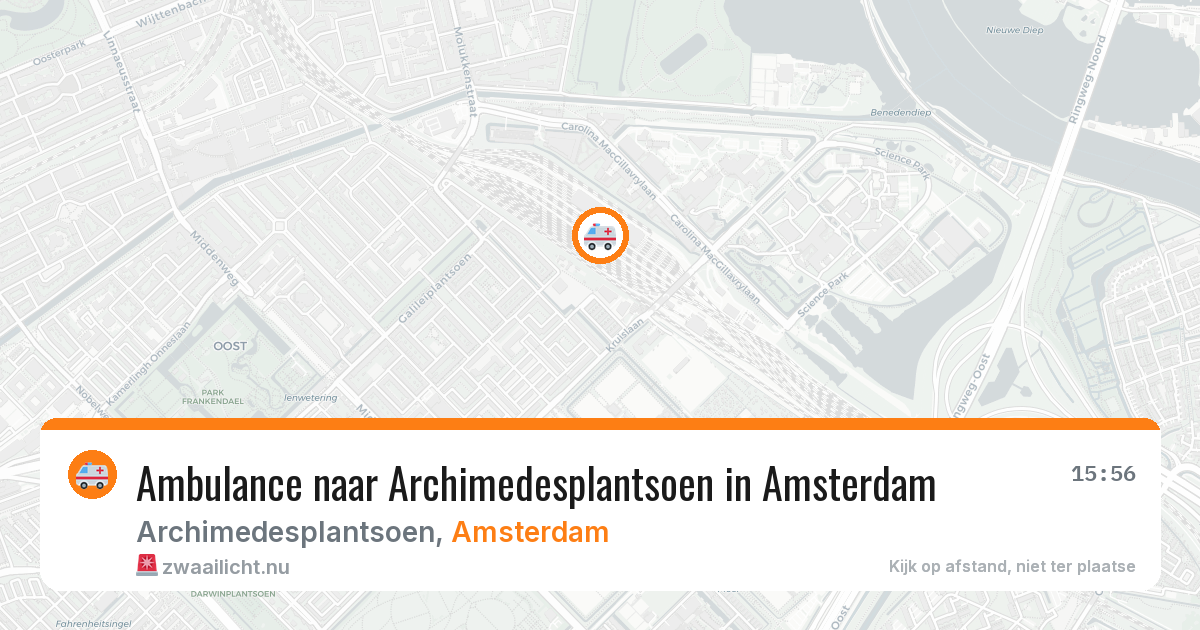 Ambulance naar Archimedesplantsoen in Amsterdam — 25 jul 2026