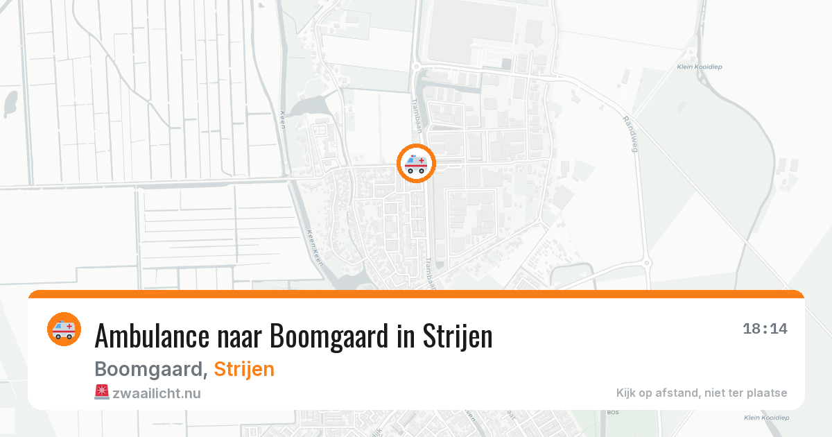 Ambulance naar Boomgaard in Strijen — 22 jul 2026