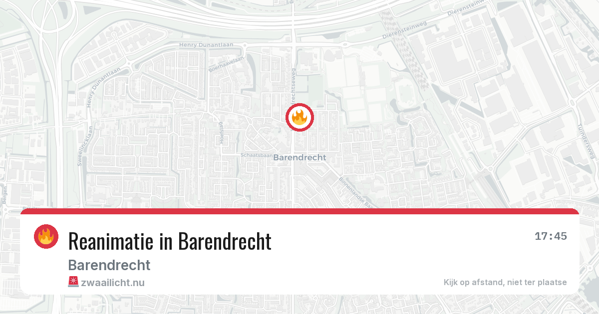 Reanimatie in Barendrecht — 20 mei 2026