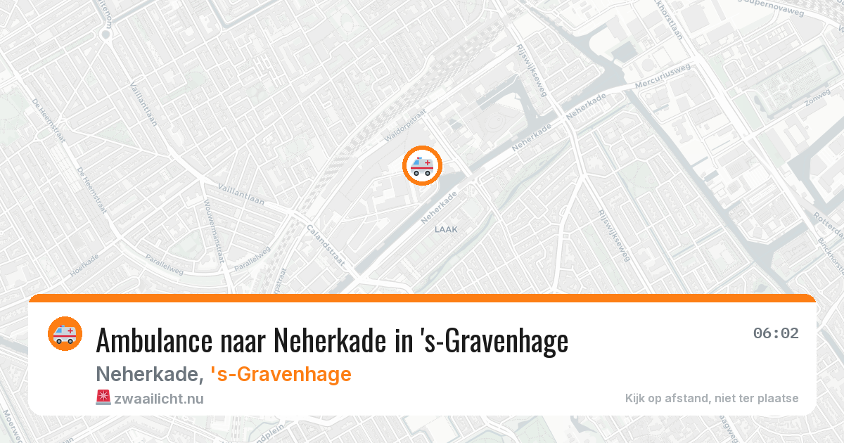Ambulance naar Neherkade in 's-Gravenhage — 11 jul 2026