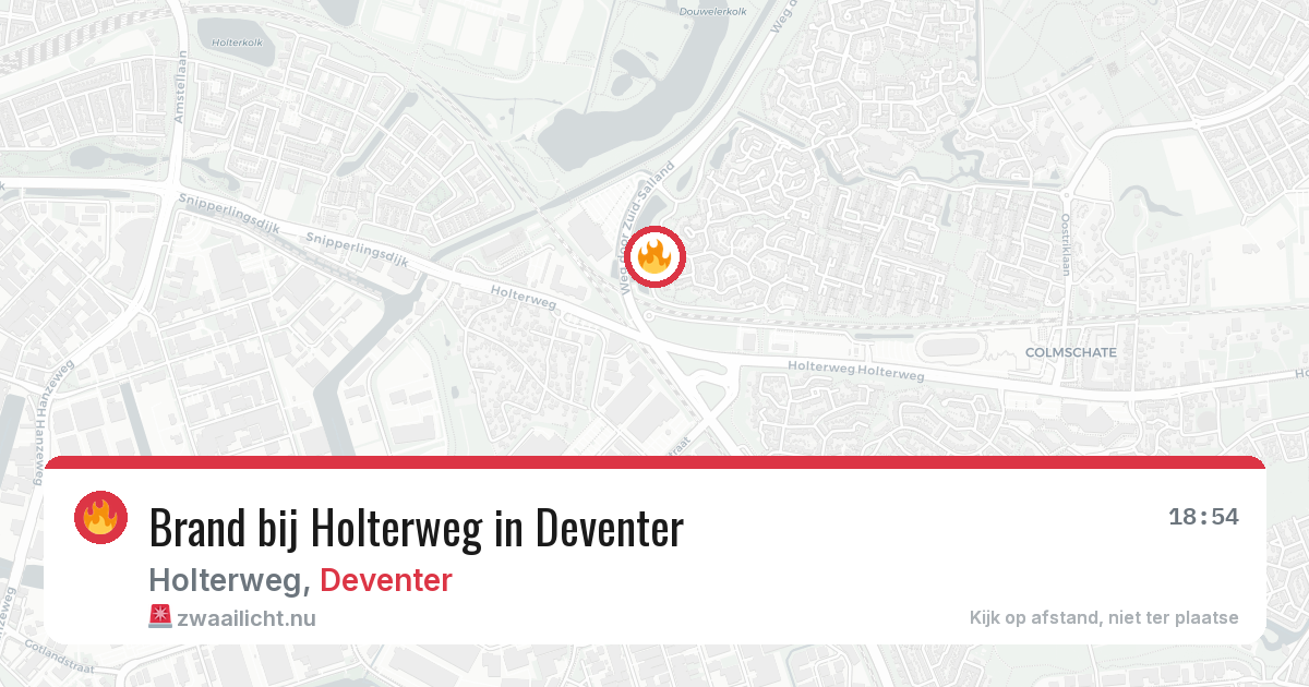 Brand bij Holterweg in Deventer — 31 mei 2026