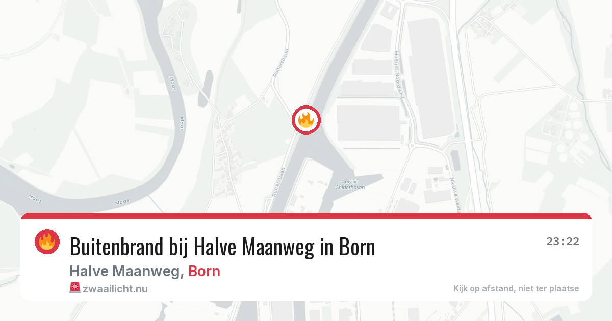 Buitenbrand bij Halve Maanweg in Born — 31 mei 2026