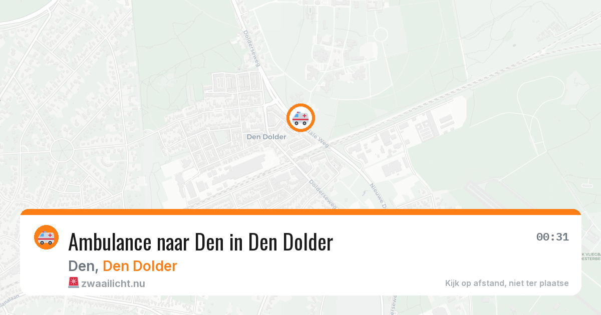 Ambulance naar Den in Den Dolder — 1 jun 2026
