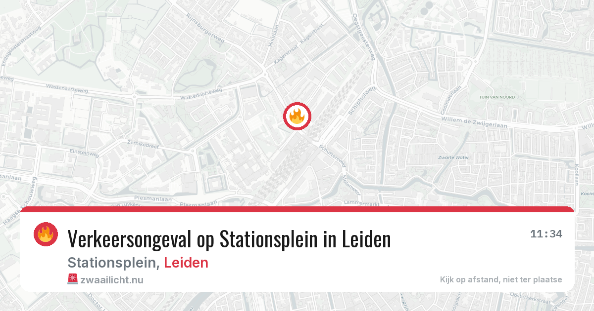 Verkeersongeval op Stationsplein in Leiden — 27 mei 2026