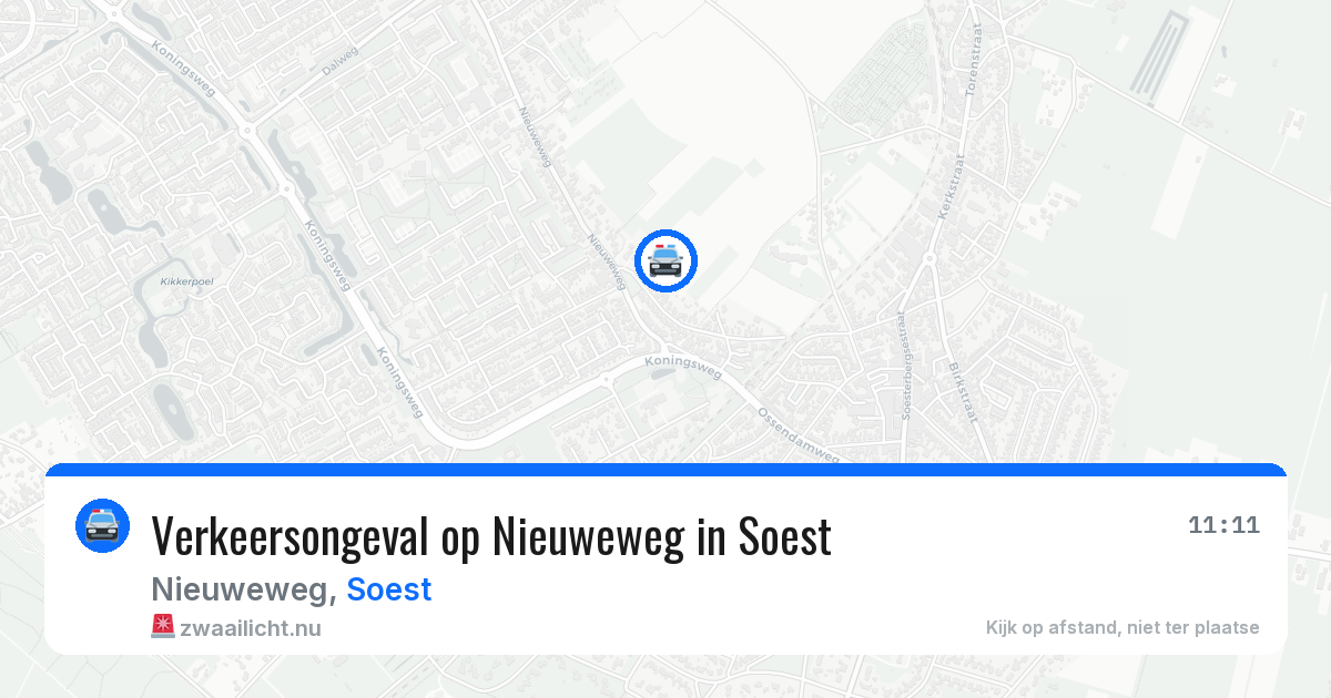 Verkeersongeval op Nieuweweg in Soest — 23 mrt 2026