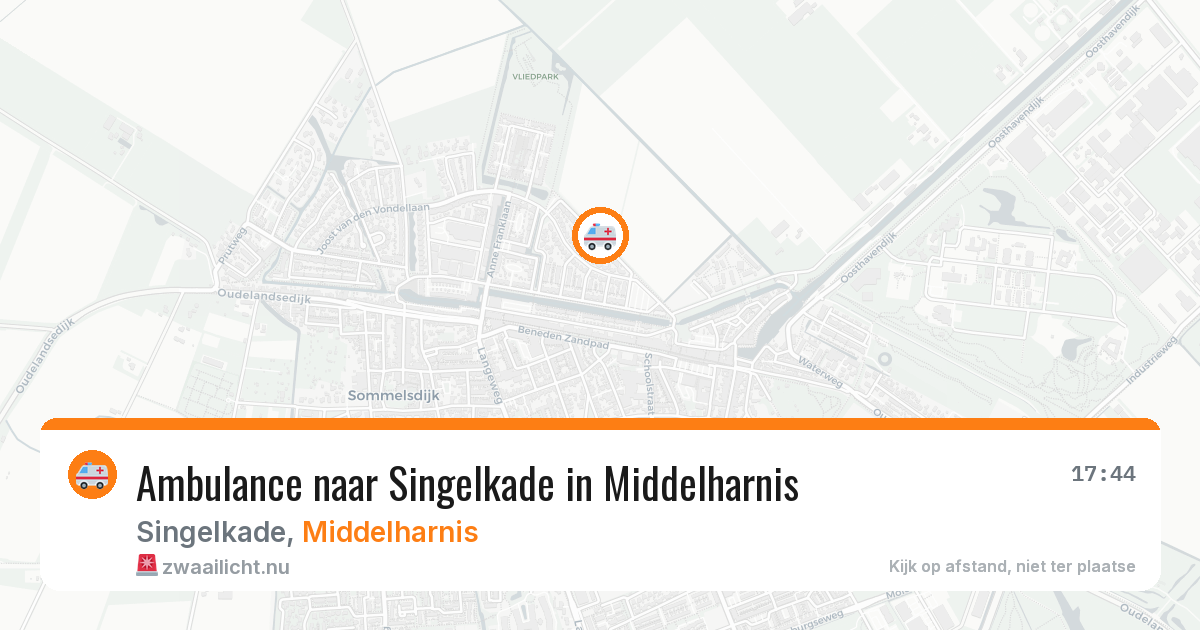 Ambulance naar Singelkade in Middelharnis — 16 jul 2026