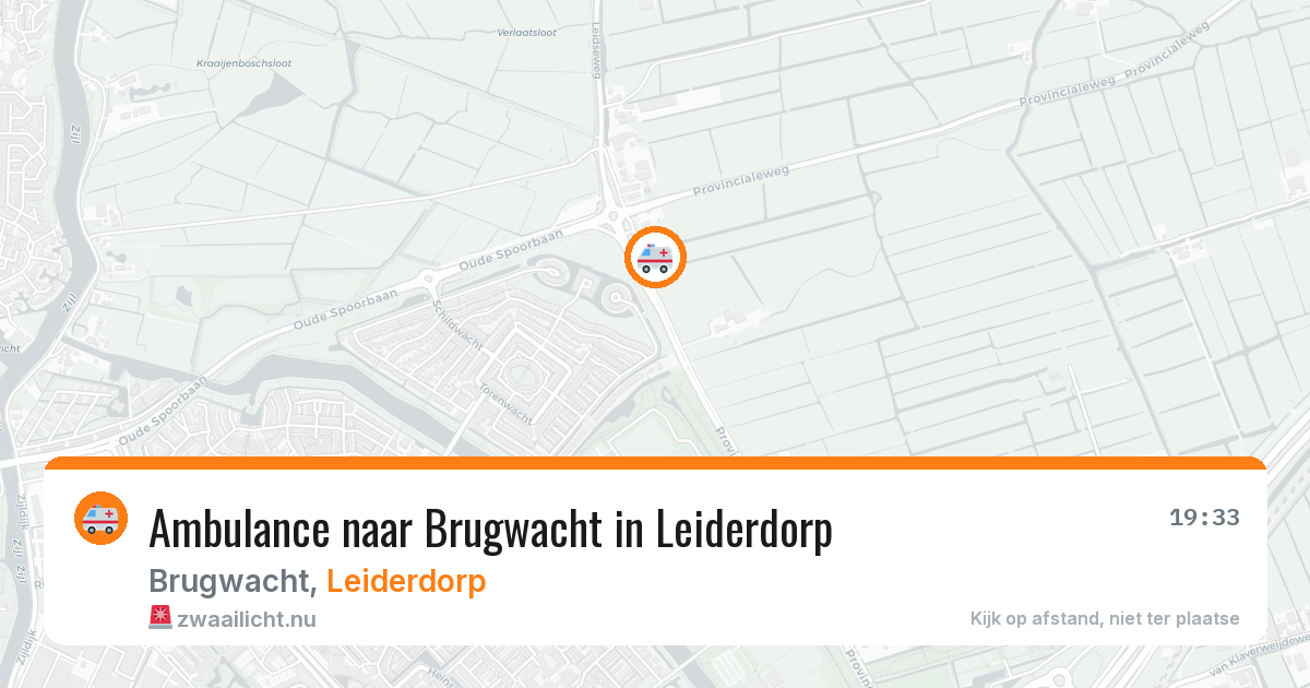 Ambulance naar Brugwacht in Leiderdorp — 22 mei 2026