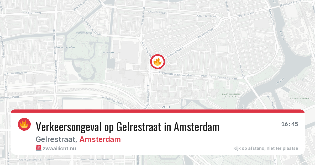 Verkeersongeval op Gelrestraat in Amsterdam — 27 mei 2026