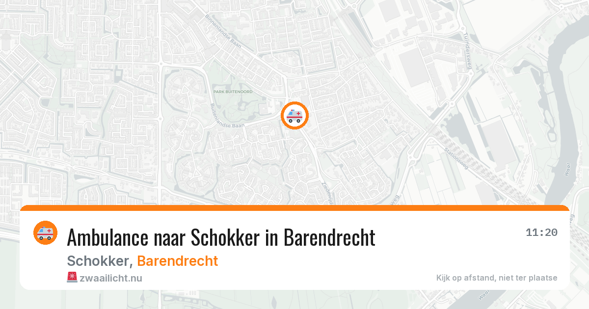 Ambulance naar Schokker in Barendrecht — 20 jul 2026