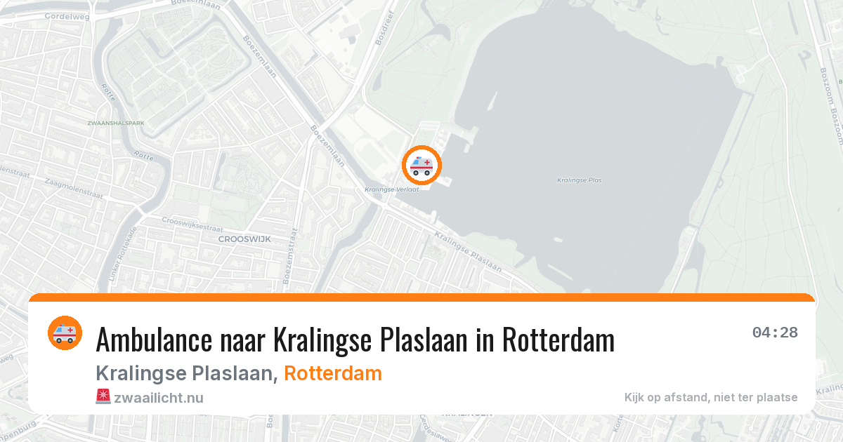 Ambulance naar Kralingse Plaslaan in Rotterdam — 12 jul 2026