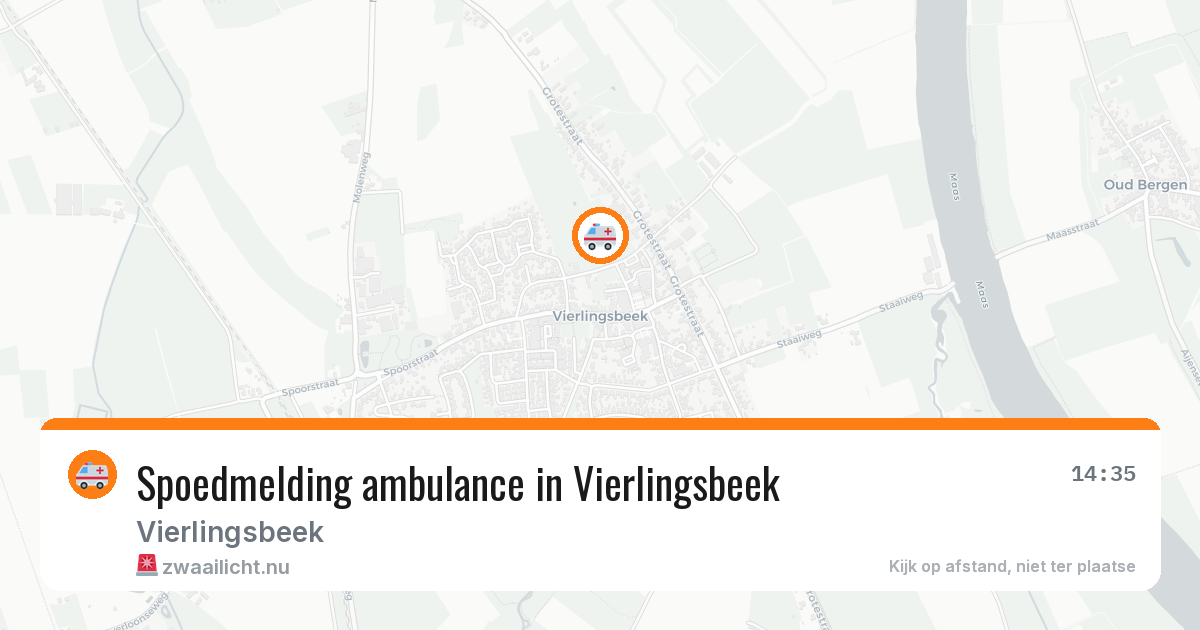 Spoedmelding ambulance in Vierlingsbeek — 22 jun 2026