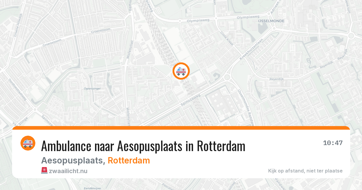 Ambulance naar Aesopusplaats in Rotterdam — 16 jul 2026