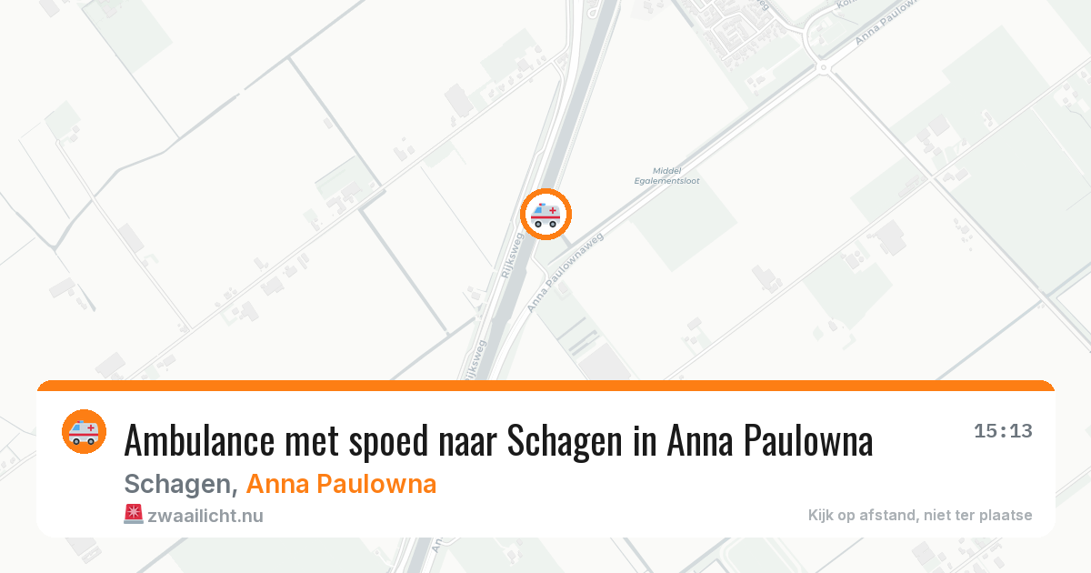 Ambulance met spoed naar Schagen in Anna Paulowna — 11 mei 2026