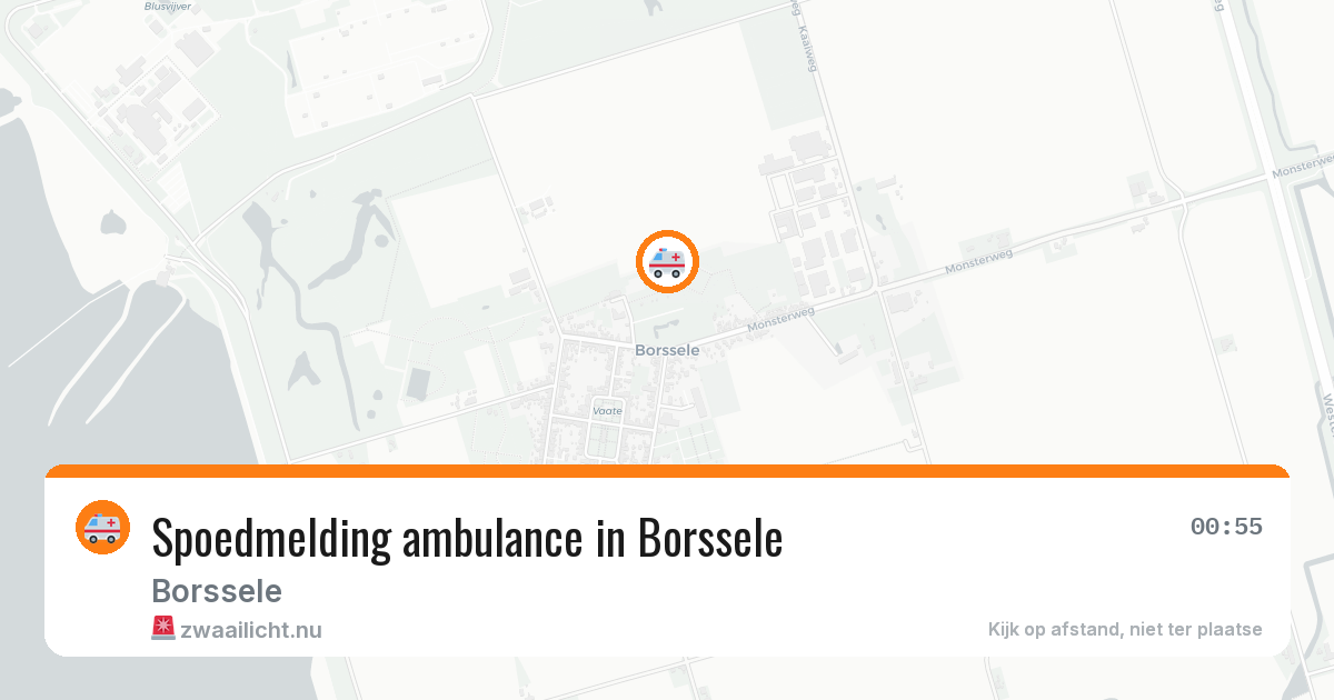 Spoedmelding ambulance in Borssele — 11 mrt 2026