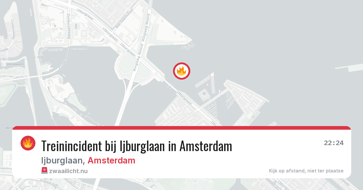 Treinincident bij Ijburglaan in Amsterdam — 7 apr 2026