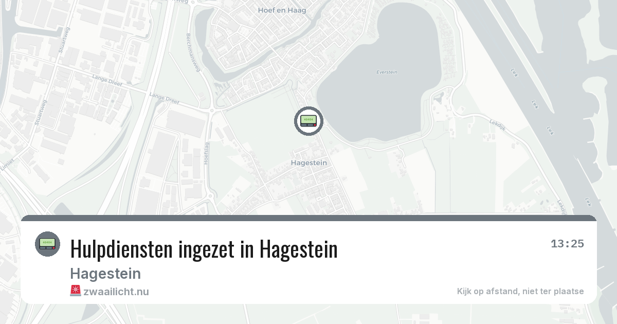 Hulpdiensten ingezet in Hagestein — 3 apr 2026 | 🚨 Zwaailicht.nu