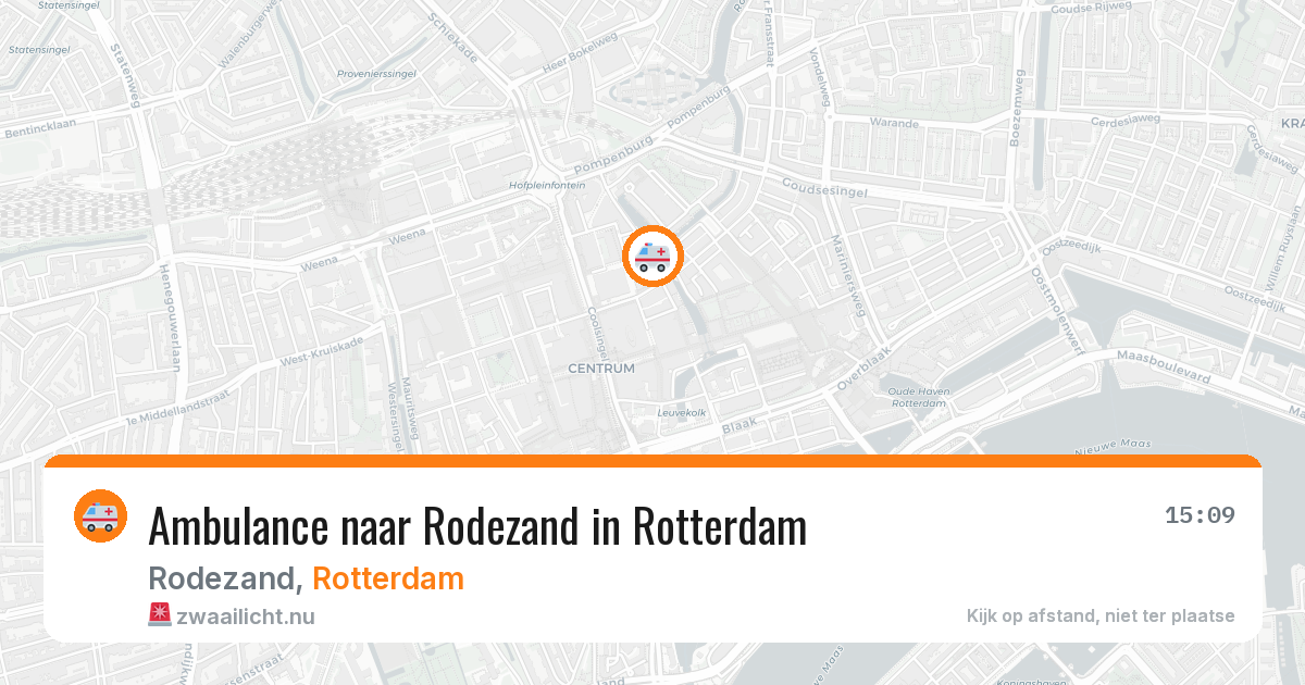 Ambulance naar Rodezand in Rotterdam — 7 apr 2026