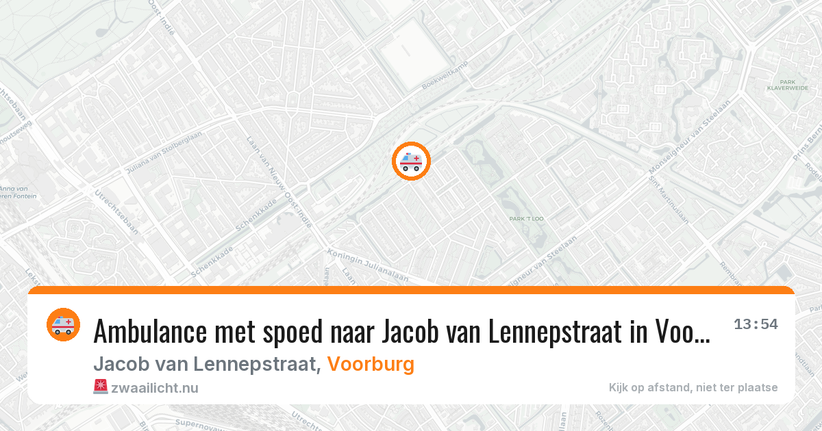 Ambulance met spoed naar Jacob van Lennepstraat in Voorburg — 11 apr 2026