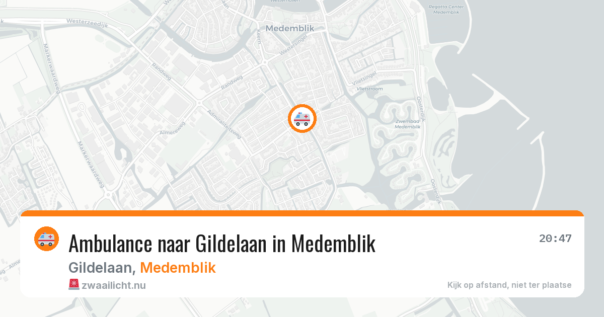 Ambulance naar Gildelaan in Medemblik — 21 jul 2026