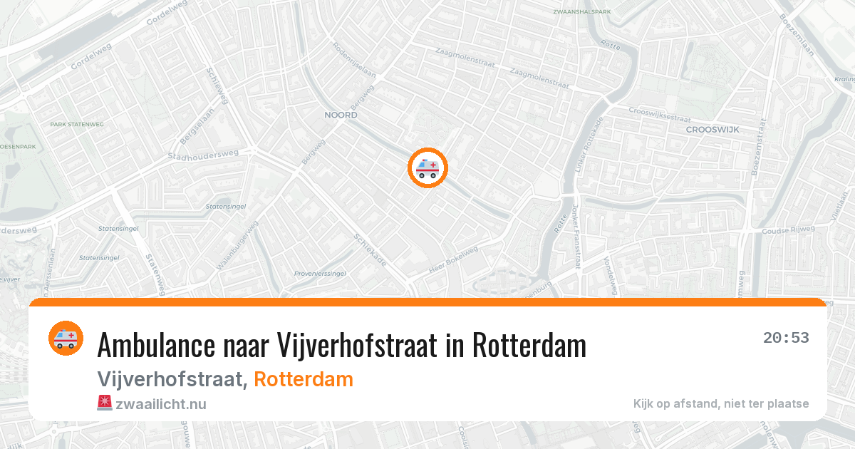 Ambulance naar Vijverhofstraat in Rotterdam — 30 mrt 2026