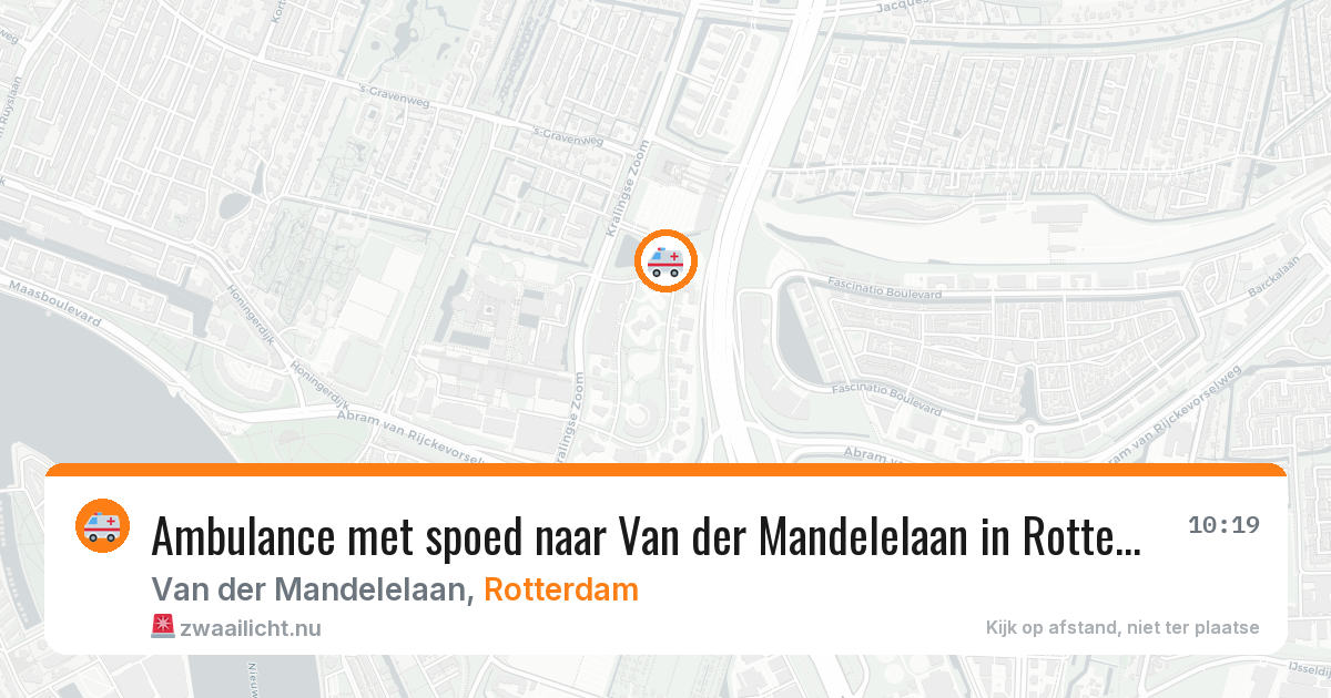 Ambulance met spoed naar Van der Mandelelaan in Rotterdam — 21 mei 2026