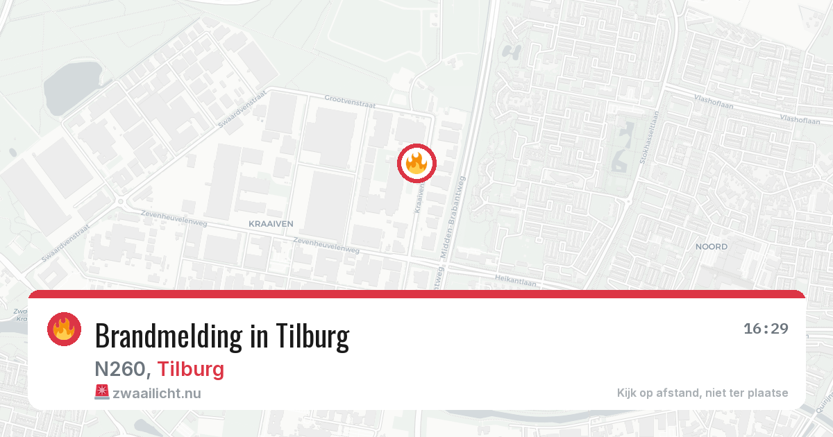 Brandmelding in Tilburg — 6 mei 2026