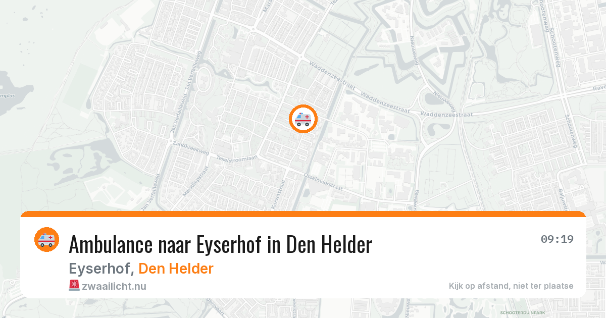 Ambulance naar Eyserhof in Den Helder — 16 jul 2026