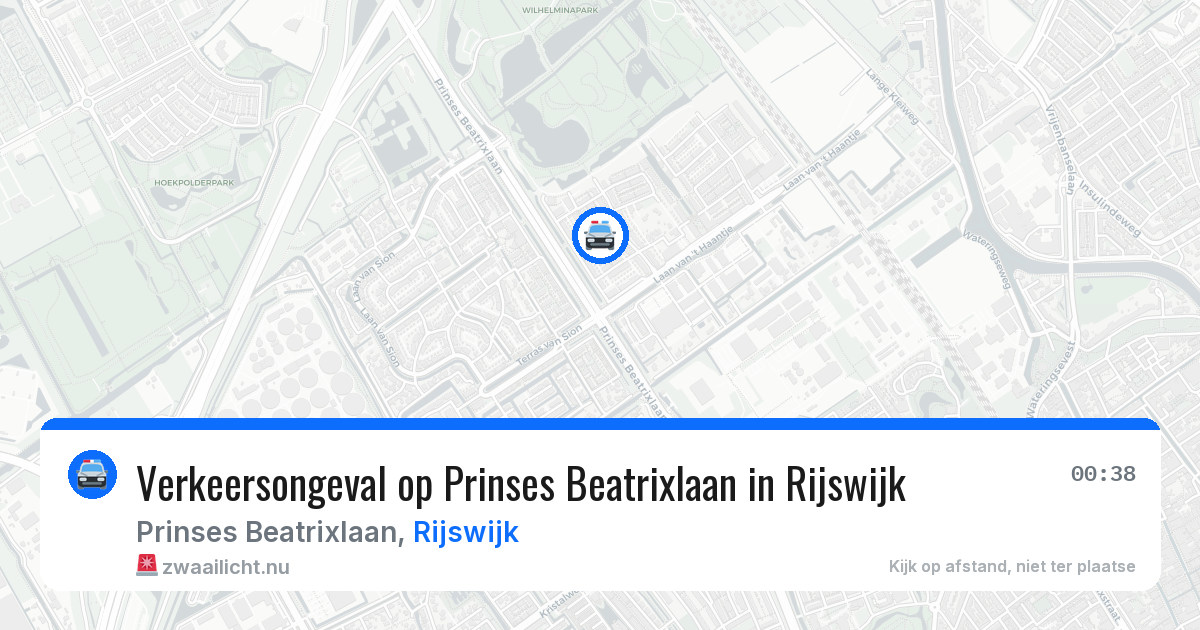 Verkeersongeval op Prinses Beatrixlaan in Rijswijk — 14 jul 2026