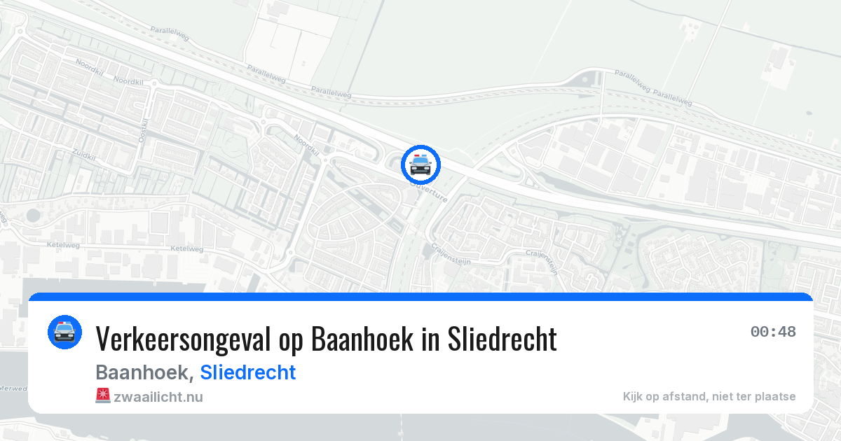 Verkeersongeval op Baanhoek in Sliedrecht — 11 jul 2026